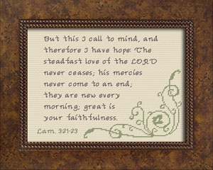 Great is Your Faithfulness - Lamentations 3:21-23